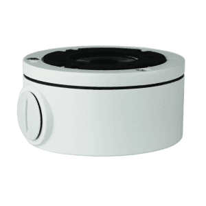 Wasser- und staubdichte Montagebox für Bullet-Kameras. Mit Kabelmanagement – ideal für Wand- & Deckenmontage.