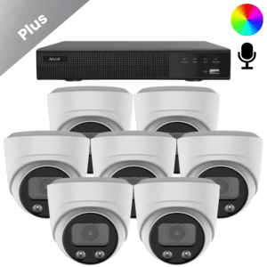 Ein komplettes Kameraüberwachungssystem mit 7 AI-ISP Full-Color-Kameras