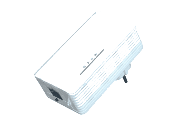 Powerline Adapter für Sicherheitskameras, sorgt über das Stromnetz für stabile und zuverlässige Netzwerkverbindung